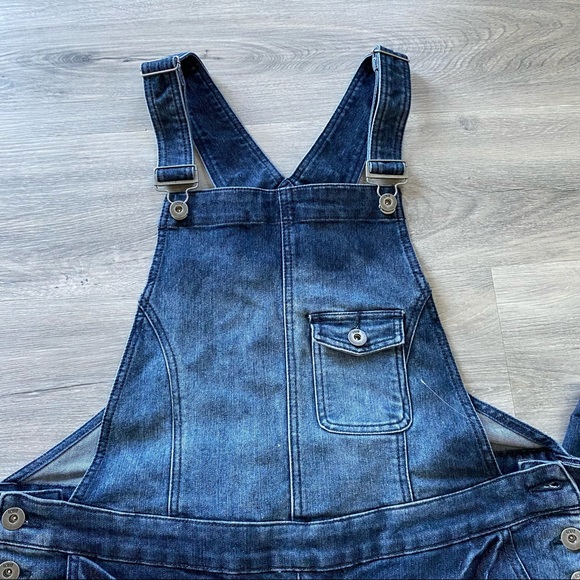 PLUS Medium Wash Women's Jeans Overalls - Picture 3 of 14